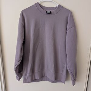 Aritzia TNA Womens Small Purple Boyfriend Sweatshirt Loungewear Activewear